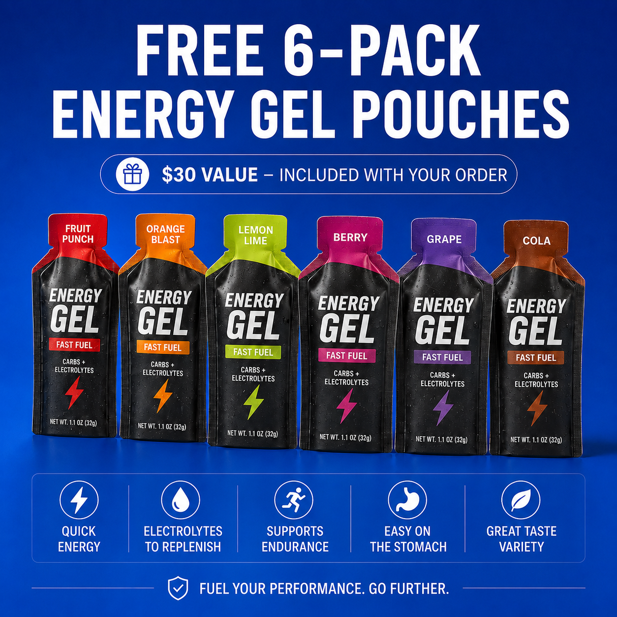 6-Pack Energy Gels
