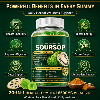 Sovana™ 20 in 1 Soursop Gummies