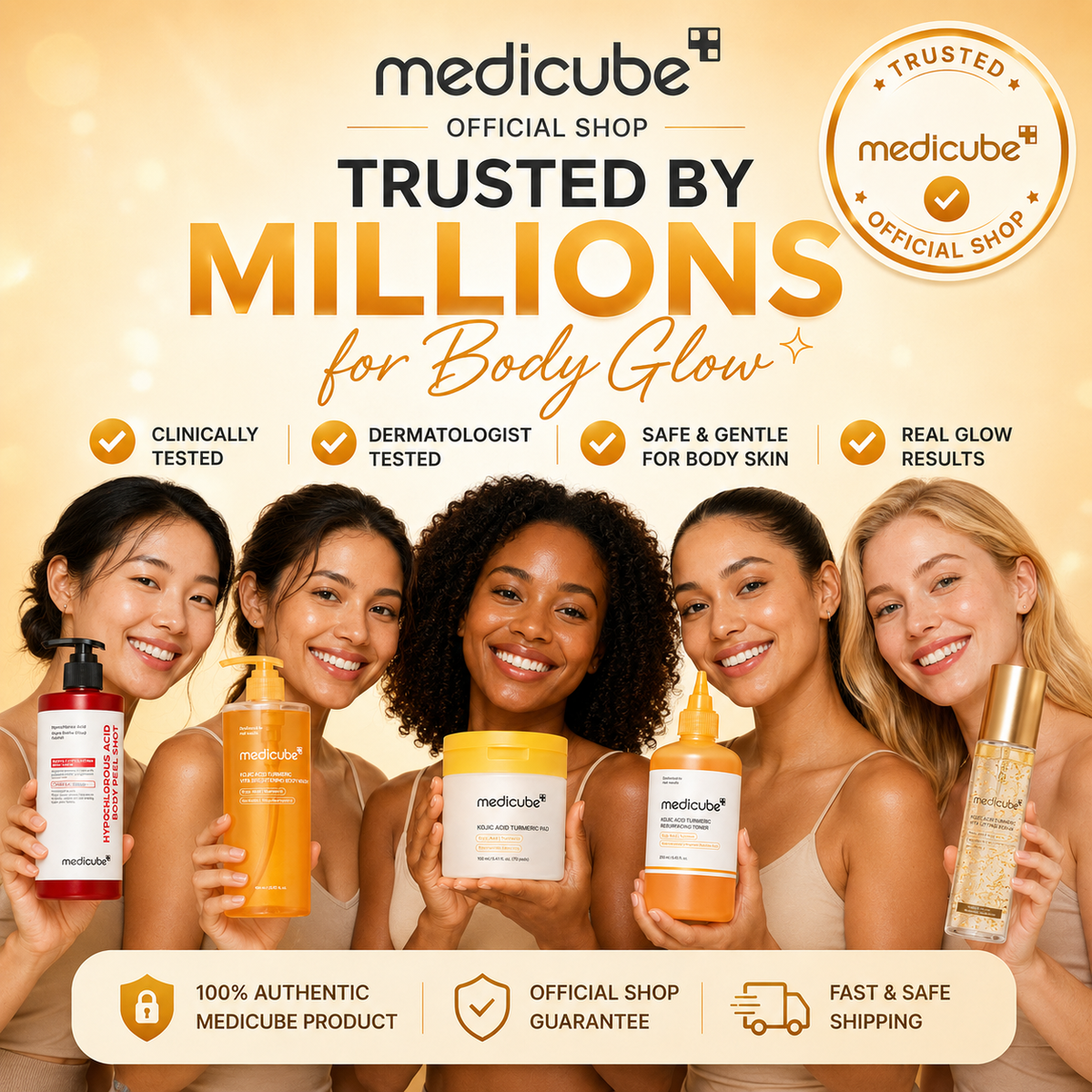 Medicube Golden Glow Body Bundle™