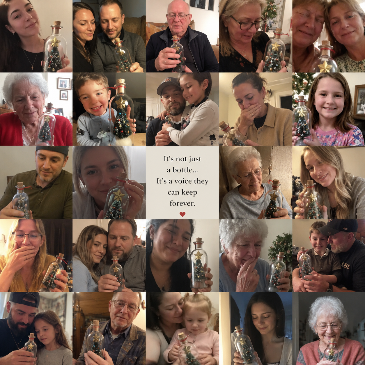 EverVoice™ Message Bottle (Christmas Edition)