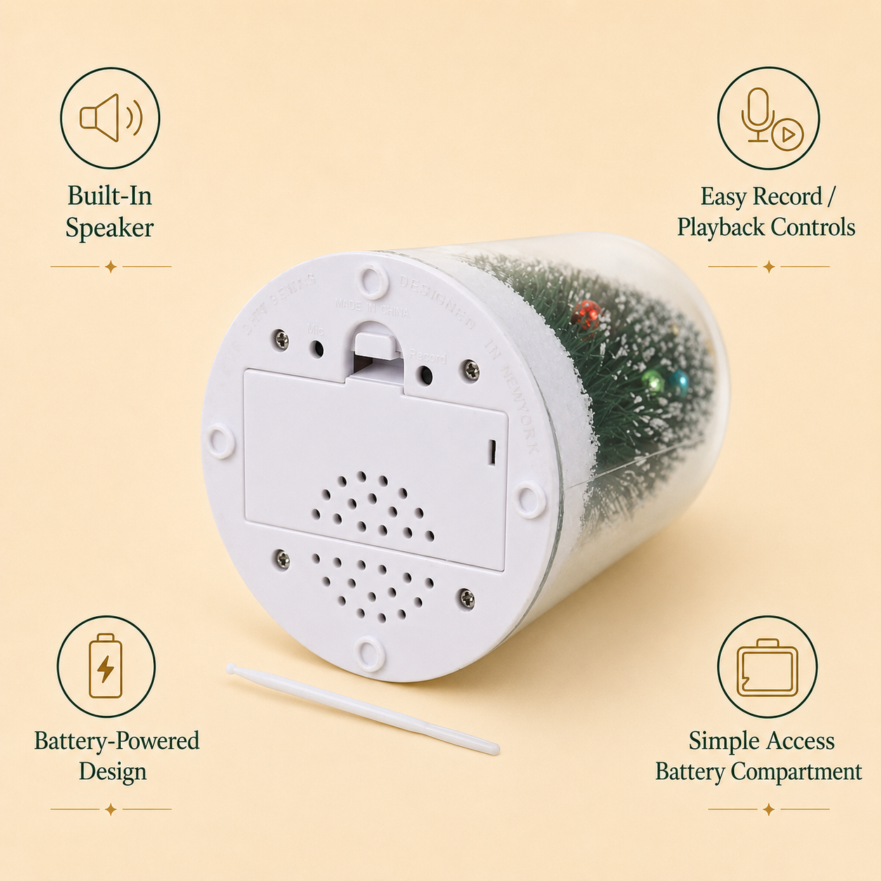 EverVoice™ Message Bottle (Christmas Edition)