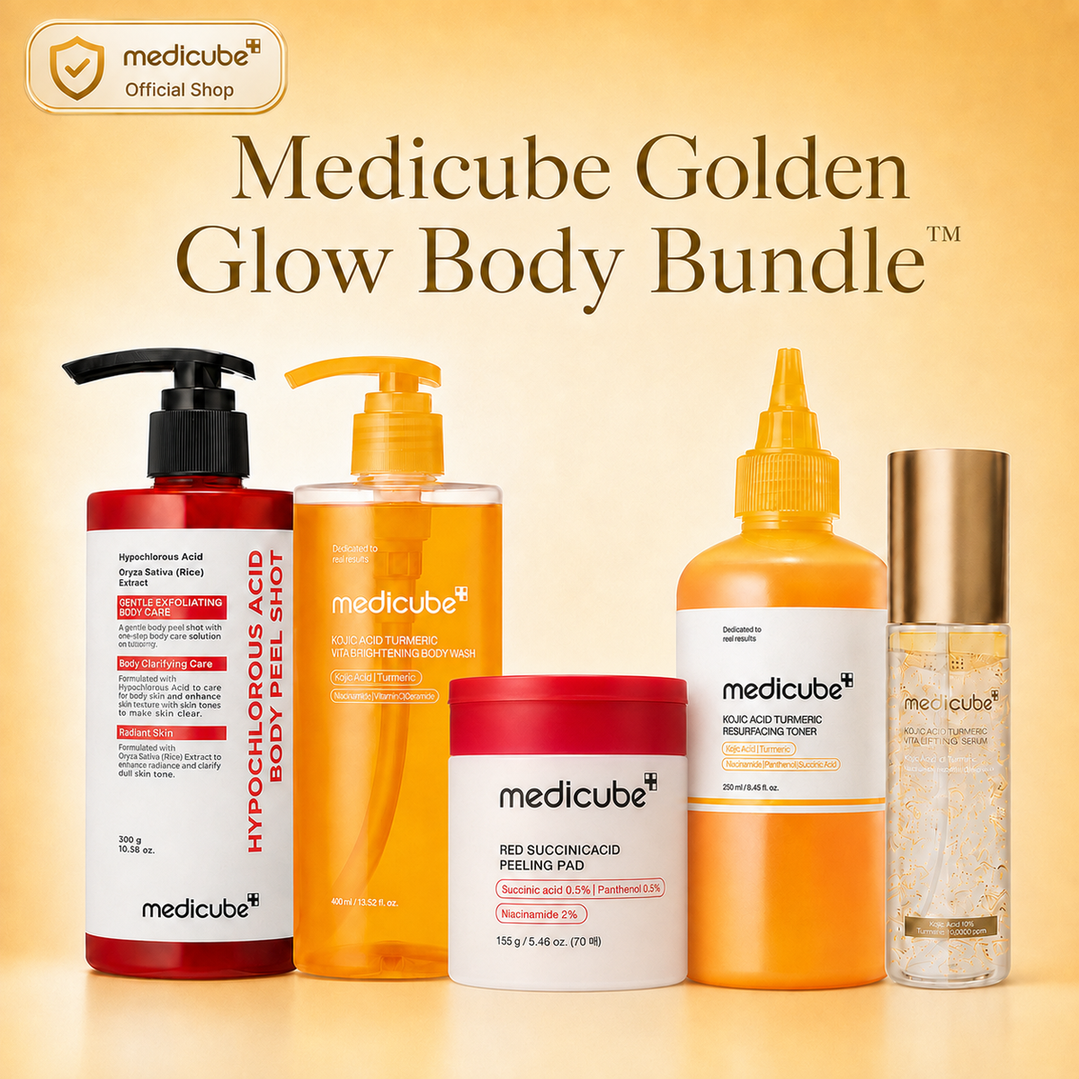 Medicube Golden Glow Body Bundle™