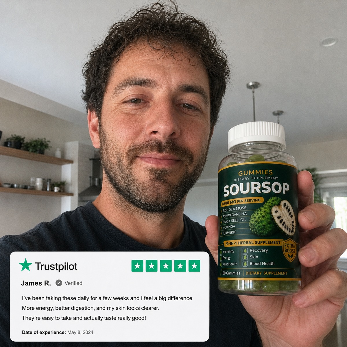 Sovana™ 20 in 1 Soursop Gummies