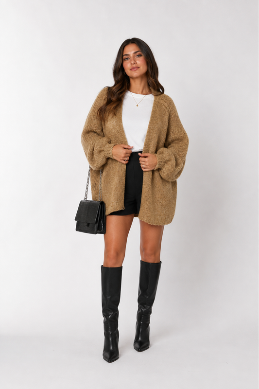 The Elara Oversized Knit Cardigan